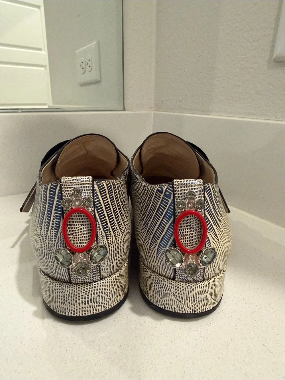 Dior embellished crystal loafers. Size 36